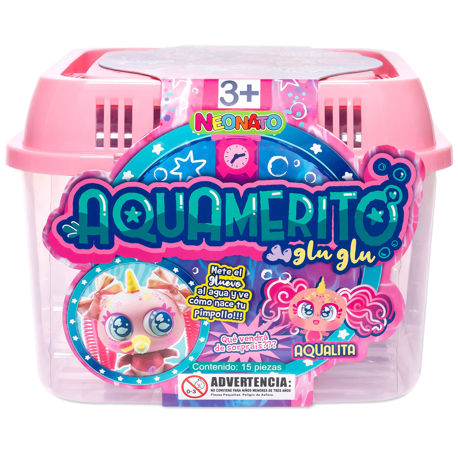 Muñeco Aquamerito Aqualita Rosa | Neonatos Distroller